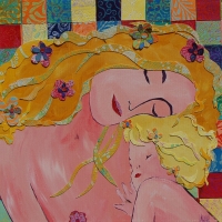 Mother and Child-Klimt